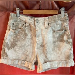 Dickies High-Rise, Tie Dye Denim Shorts